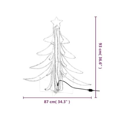 VidaXL Kerstfiguur kerstboom met warmwitte led's 87x87x93 cm VidaXL Kerstfiguur kerstboom met warmwitte led's 87x87x93 cm