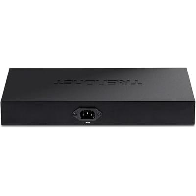 TRENDnet TPE-1021WS 10-poorts Gigabit Web Smart PoE+ Switch met 8 Gigabit PoE+ poorten, 2 SFP-sleuven, 130W PoE Budget, VLAN, QoS, LACP, IPv4/IPv6 Static Routing
