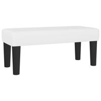 Boxspring met matras kunstleer wit 90x200 cm - thumbnail