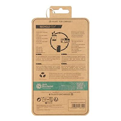 muvit for change Beschermhoes voor Apple iPhone 12 Pro Max Recycling, transparant, antibacterieel