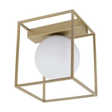 EGLO wand/plafondlamp Vallaspra - champagnekleur/wit - Leen Bakker EGLO wand/plafondlamp Vallaspra - champagnekleur/wit - Leen Bakker