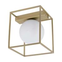 EGLO wand/plafondlamp Vallaspra - champagnekleur/wit - Leen Bakker - thumbnail