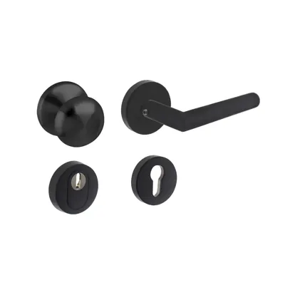 Intersteel VoordeursetVurano rond zwart - 0023.405731