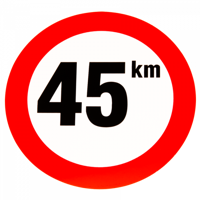 Sticker 45 km. - thumbnail