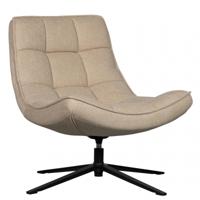 WOOOD Draaifauteuil 'Maudi' Geweven, kleur Naturel - thumbnail