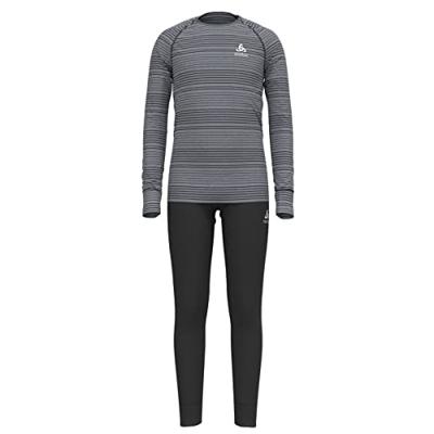 Odlo Long Active Warm Eco Set Thermoset Black - Grey Melange 104
