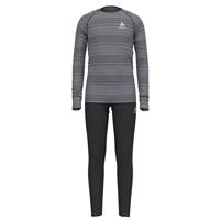 Odlo Long Active Warm Eco Set Thermoset Black - Grey Melange 140 - thumbnail