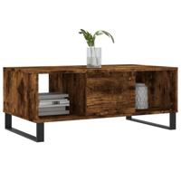 Salontafel 90x50x36,5 cm bewerkt hout gerookt eikenkleurig - thumbnail