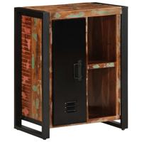 Dressoir 55x35x70 cm massief gerecycled hout meerkleurig - thumbnail