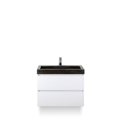 Maxx XL Badmeubelset 80 cm - Wit Hoogglans - Wastafel Lucca 1 kraangat