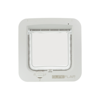 SUREFLAP 4-WEG HUISDIERLUIK MET MICROCHIPHERKENNING WIT 21X21 CM - thumbnail