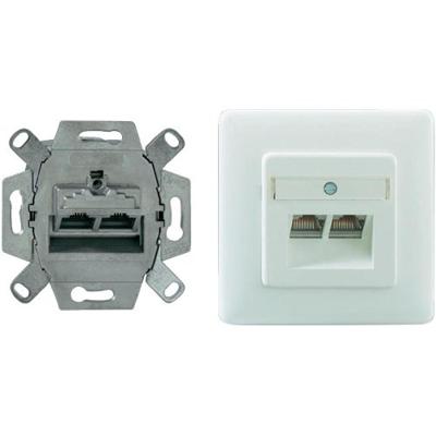 Rutenbeck UAEClassEAiso8/8Uprw Netwerkdoos Inbouw (in muur) Inzet met centraalstuk en frame Wit