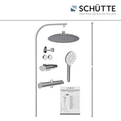 Regendoucheset Schutte Madura Fresh Opbouw Thermostatisch Chroom
