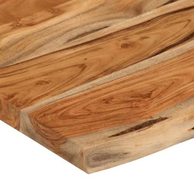 Wandschap rechthoekig natuurlijke rand 50x30x2,5 cm acaciahout