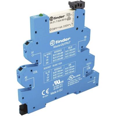 Finder 39.51.8.230.0060 Koppelrelais 230 V/AC 6 A 1x NO Tray 1 stuk(s)