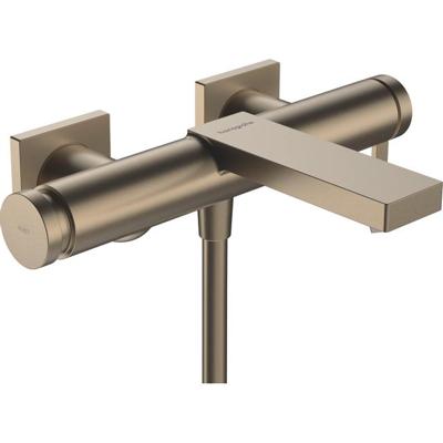 Hansgrohe Tecturis E ééngreeps badmengkraan opbouw, Brushed Bronze Hansgrohe Tecturis E ééngreeps badmengkraan opbouw, Brushed Bronze