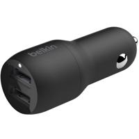 Belkin BoostCharge 2-poorts USB-A-autolader oplader - thumbnail