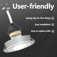 VidaXL Spotje 6 pcs zilver 9 x 9 x 2 cm aluminium - thumbnail