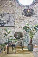 Mica Decorations Guan Glazen Fles - H26 x Ø21 cm - Blauw - thumbnail