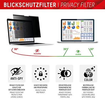 DISPLEX Privacy Safe Privacyfolie Laptop 39,6 cm (15,6) Beeldverhouding: 16:9 01763 Universal