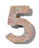 HEMA Chocolade feestcijfer 5 met discodip - thumbnail