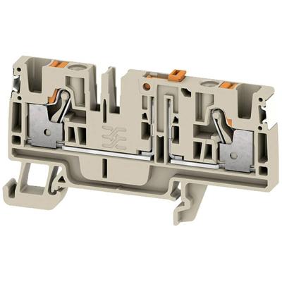 Weidmüller 2675240000 Testscheidingsserieklem Push-In-klem, Steekaansluiting Donkerbeige 50 stuk(s)