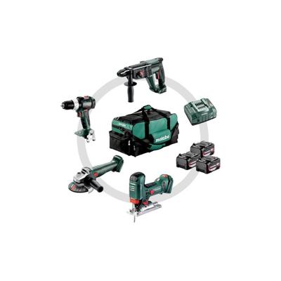Metabo Combo set 4.3 | Accu-machines set | 18V | SB 18 LT BL | W 18 L 9-125 QUICK | KH 18 LTX 24 | STA 18 LTX 100 | in gereedschapstas 685214000