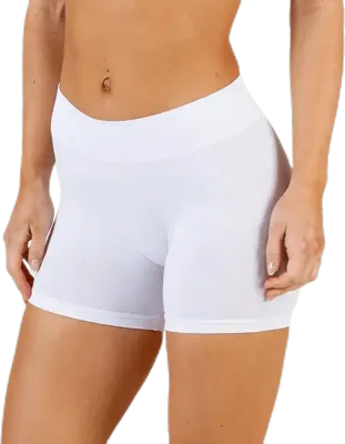 Dames short naadloos - London - Broekje onder jurk - Boxershort lange pijpjes - S - Wit | Dames boxer - Onderbroek - Ondergoed - S - Onderbroek -