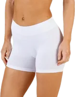Dames short naadloos - London - Broekje onder jurk - Boxershort lange pijpjes - S - Wit | Dames boxer - Onderbroek - Ondergoed - S - Onderbroek - - thumbnail
