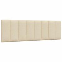 Bedframe zonder matras "Hanko" stof crèmekleurig 160x200 cm - thumbnail