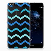 Huawei P10 Lite | TPU bumper | Zigzag Blauw - thumbnail