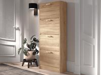 Schoenenkast ROZALA 4 deuren lichte sonoma - thumbnail