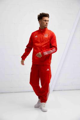 F.C. Bayern München Presentatie Trainingspak Senior Rood 2023/2024 - Maat S - Kleur: Rood | Soccerfanshop