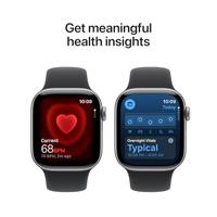 Apple Watch Series 11 GPS + Cellular 42 mm Aluminium kast Sport Band Zwart M/L - thumbnail