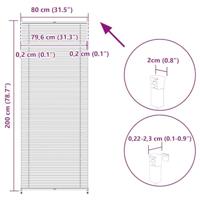 VidaXL Plisséjaloezie 80x200 cm wit - thumbnail