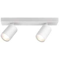 LED Plafondspot - Brinton Betin - GU10 Fitting - 2-lichts - Rond - Mat Wit - Kantelbaar - Aluminium - Philips - CorePro 827 36D - Dimbaar - 8W - Warm Wit 2700K - thumbnail