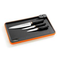 Messen Set BRA A198021 Zwart Roestvrij staal - thumbnail