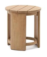 Kave Home Ronde Bijzettafel 'Xoriguer' Eucalyptushout, 60cm hoog - thumbnail