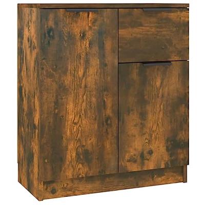 Dressoirs 2 st 60x30x70 cm bewerkt hout gerookt eikenkleurig
