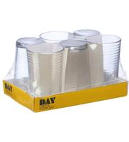 Drinkglas ribbel 22cl 6 stuks - thumbnail