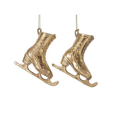 Kersthanger Schaatsen 2 stuks - Goud Decoris - Decoris