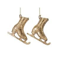 Kersthanger Schaatsen 2 stuks - Goud Decoris - Decoris - thumbnail
