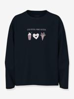 Biologisch katoen meisjes jurk licht zwart - thumbnail