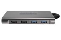 Sitecom CN-390 USB-C Multiport Pro Adapter, USB-C naar 2X USB 3.1 + 2 X USB 2.0 + 2 X HDMI + 1 x VGA + 1 x Gigabit LAN + 1 x SD/Micro-SD kaartlezer - thumbnail