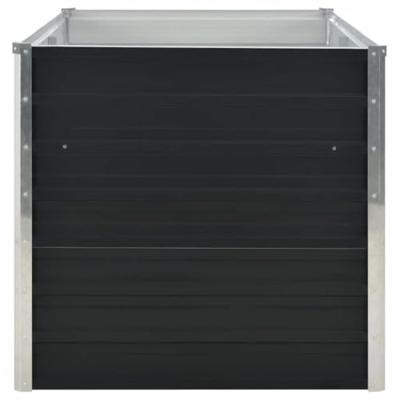 VidaXL Plantenbak verhoogd 160x80x77 cm gegalvaniseerd staal antraciet VidaXL Plantenbak verhoogd 160x80x77 cm gegalvaniseerd staal antraciet