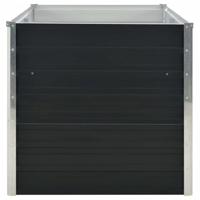 Plantenbak verhoogd 160x80x77 cm gegalvaniseerd staal antraciet - thumbnail