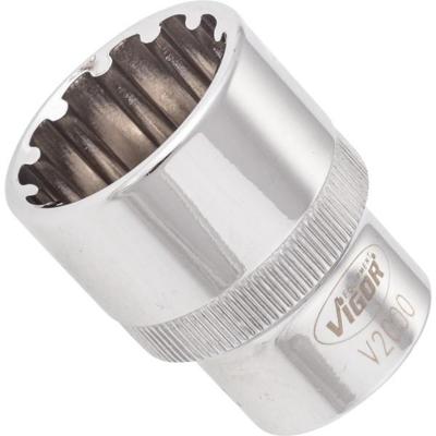 Vigor V2000 Dop (zeskant) Dopsleutelinzetstuk 22 mm 1/2 (12.5 mm)