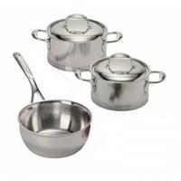Demeyere Pannenset Atlantis 7 - RVS - Kookpan ø 18, 20 cm & Sauspan ø 20 cm + Deksels - 3 Delig - thumbnail