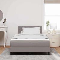 Boxspringbed met matras met matras Taupe 120 x 200 cm Stof - thumbnail