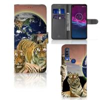 Motorola One Action | Telefoonhoesje | Met pasjeshouder | Roofdieren - thumbnail